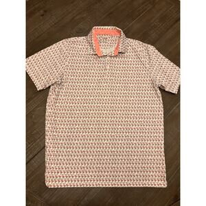 PUMA Golf Flamingo Print Polo Size L